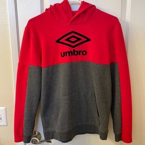 Umbro Red/Grey Hoodie